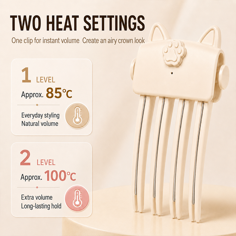 Cordless Heated Root-Lift Styling Clip