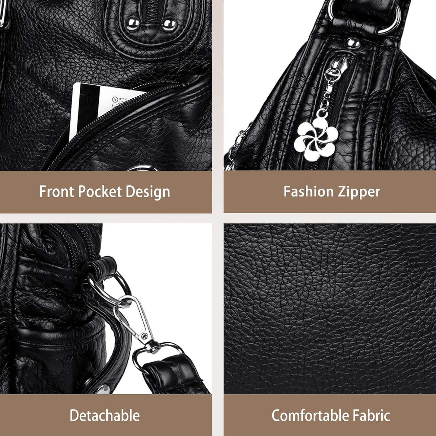 Women's Multi-Pocket Shoulder & Crossbody Bag - image 5