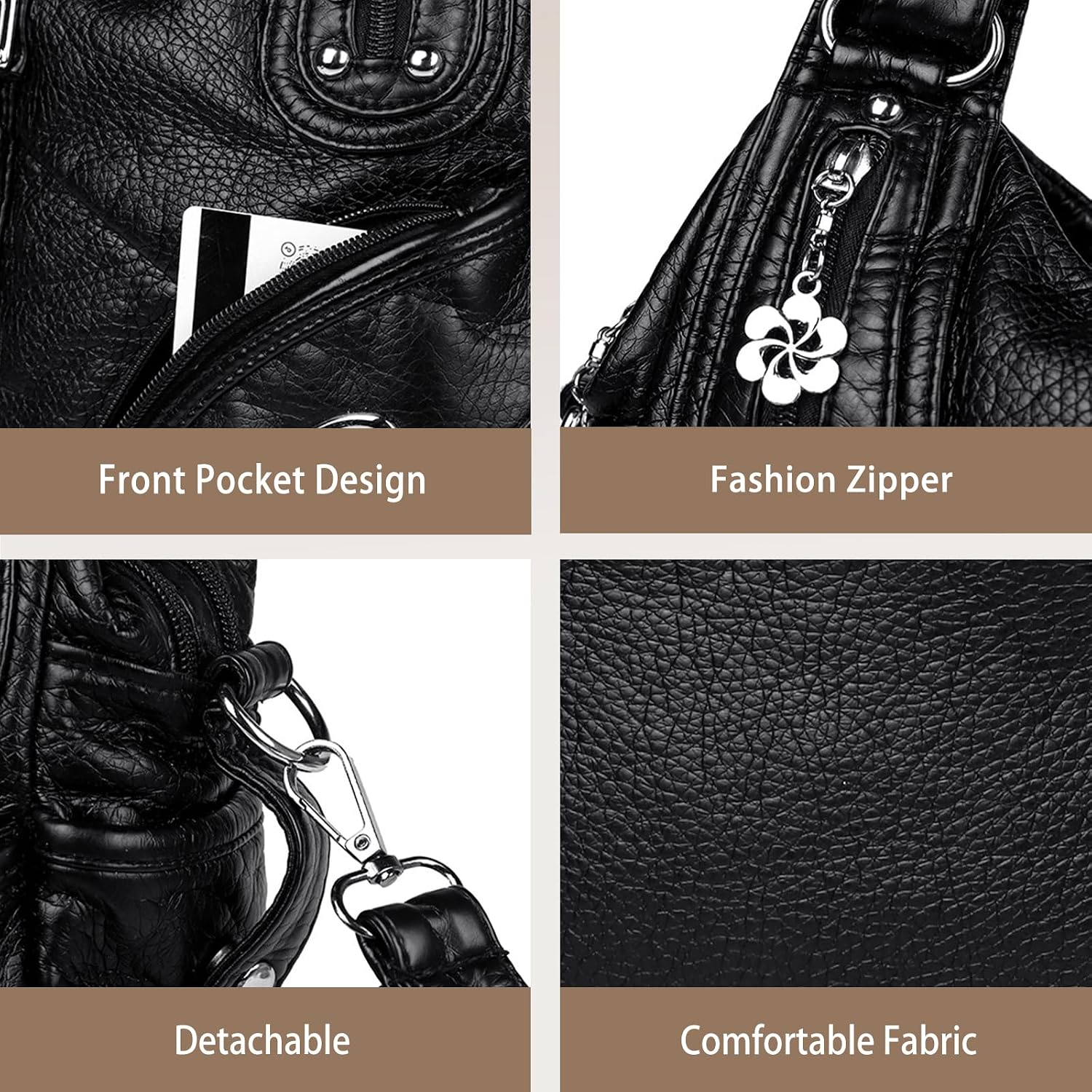 Women's Multi-Pocket Shoulder & Crossbody Bag - image 5