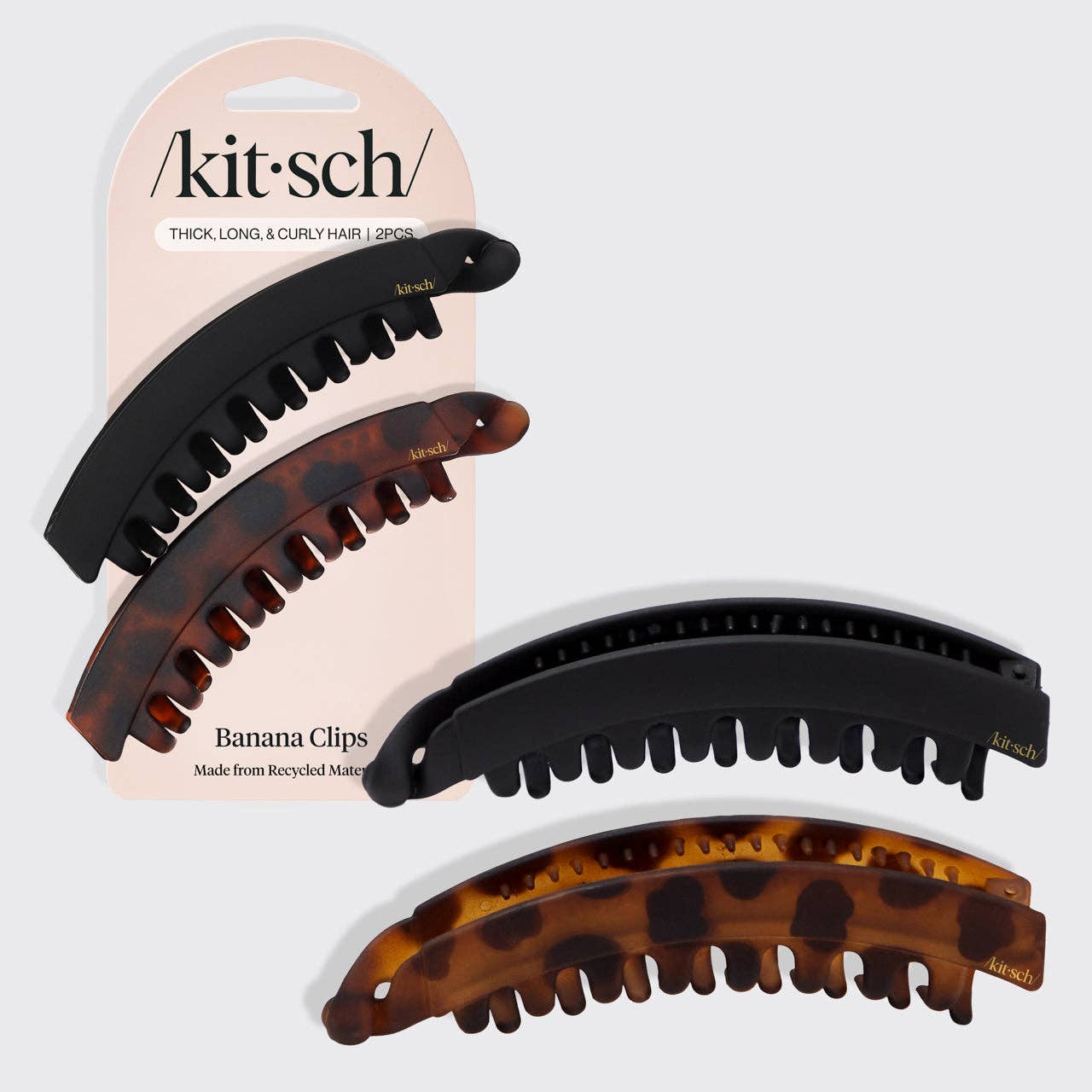 Extra-Long Banana Hair Clips – 5 Pack - image 1