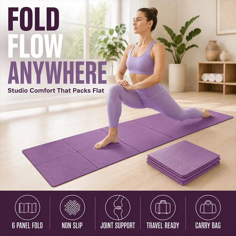 Foldable 5mm Travel Yoga Mat