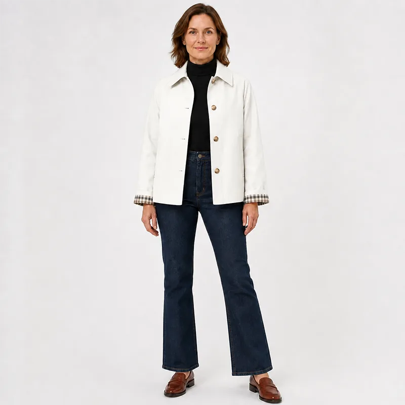 Women’s Cropped Utility Trench Jacket