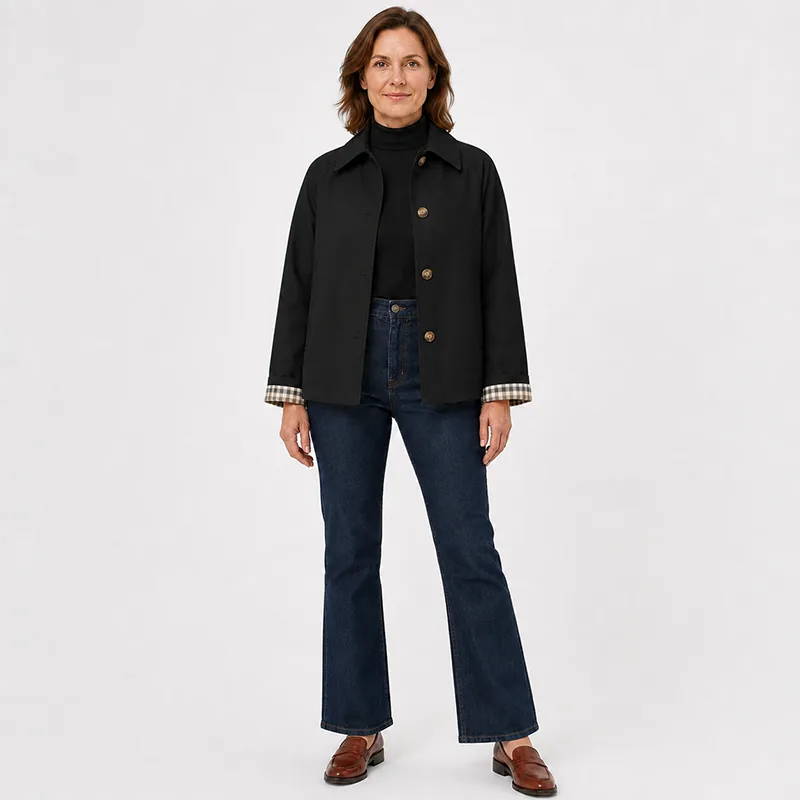 Women’s Cropped Utility Trench Jacket