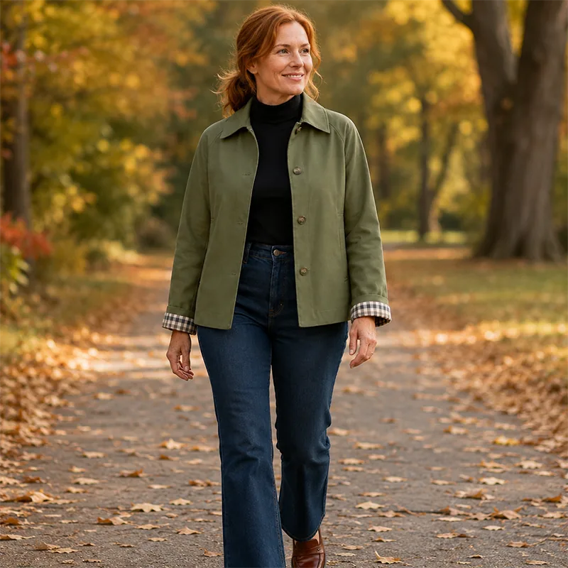 Women’s Cropped Utility Trench Jacket