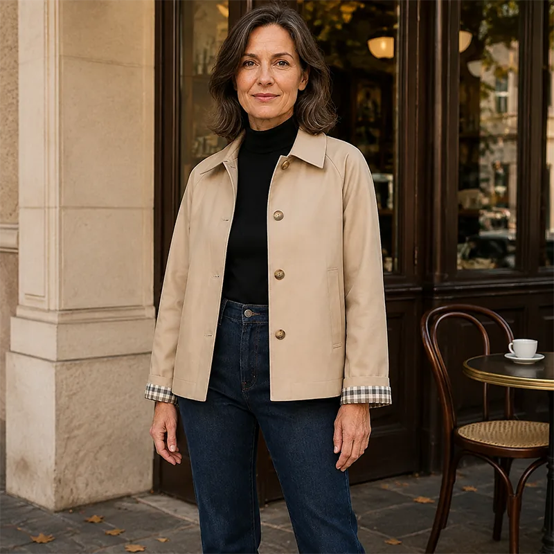 Women’s Cropped Utility Trench Jacket