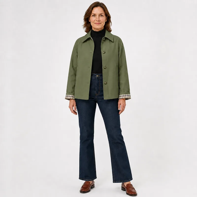 Women’s Cropped Utility Trench Jacket