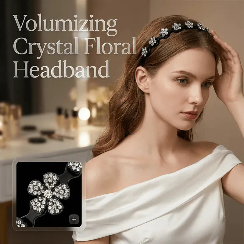 Rhinestone Wavy Headband Set – 4 Pieces – product image 2