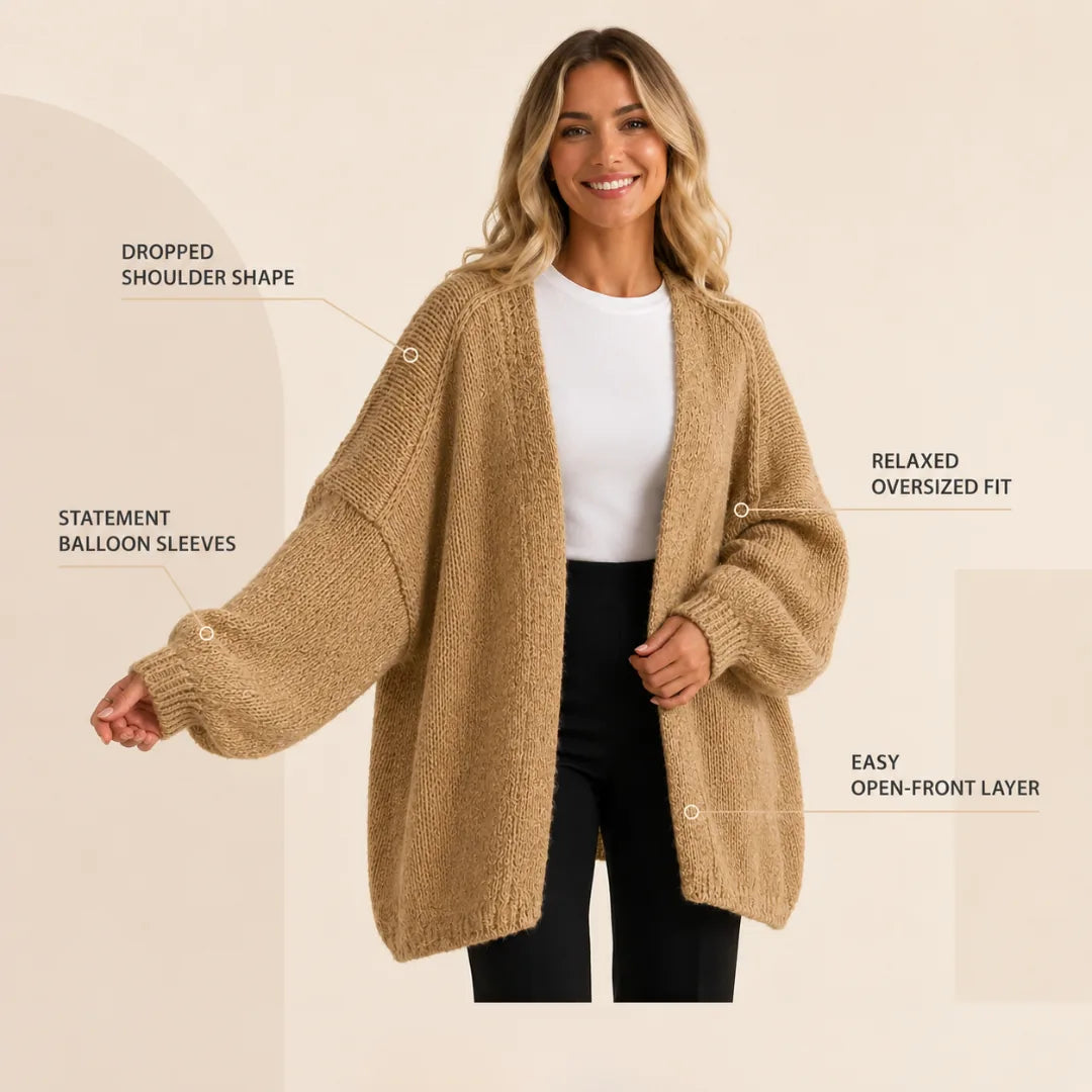 Women's Relaxed Oversized Knit Cardigan – product image 2