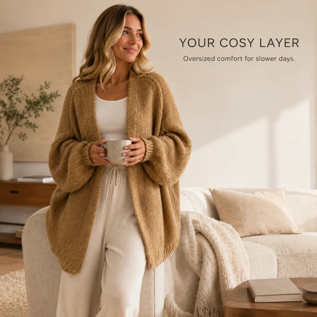 Women's Relaxed Oversized Knit Cardigan – product image 4