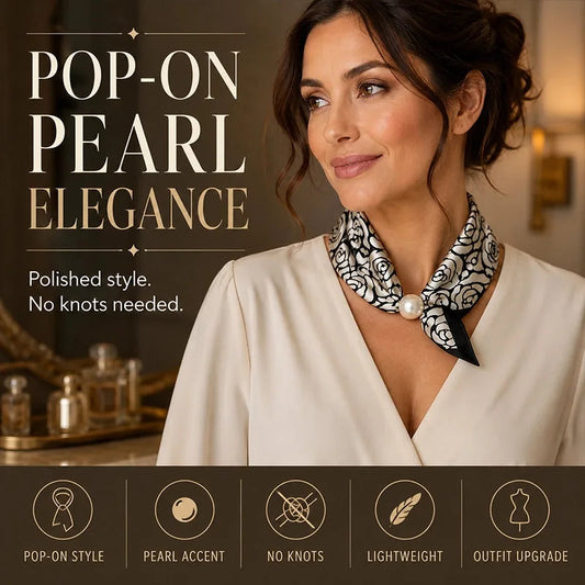 Pearl-Ring Pull-Through Scarf Necklace