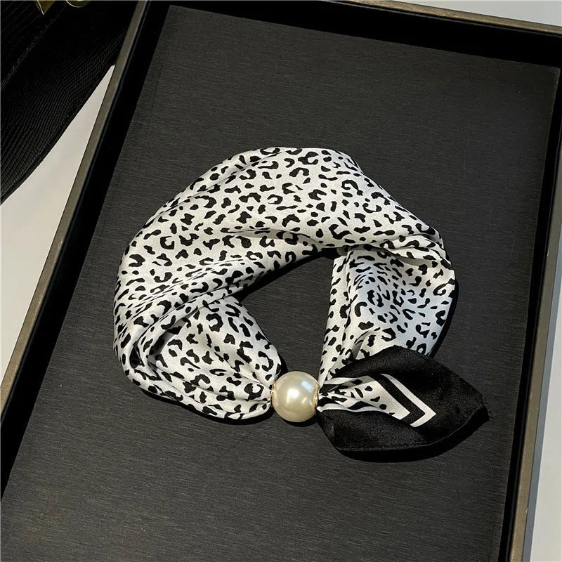 Pearl-Ring Pull-Through Scarf Necklace