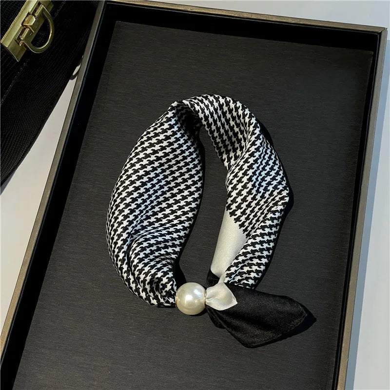 Pearl-Ring Pull-Through Scarf Necklace